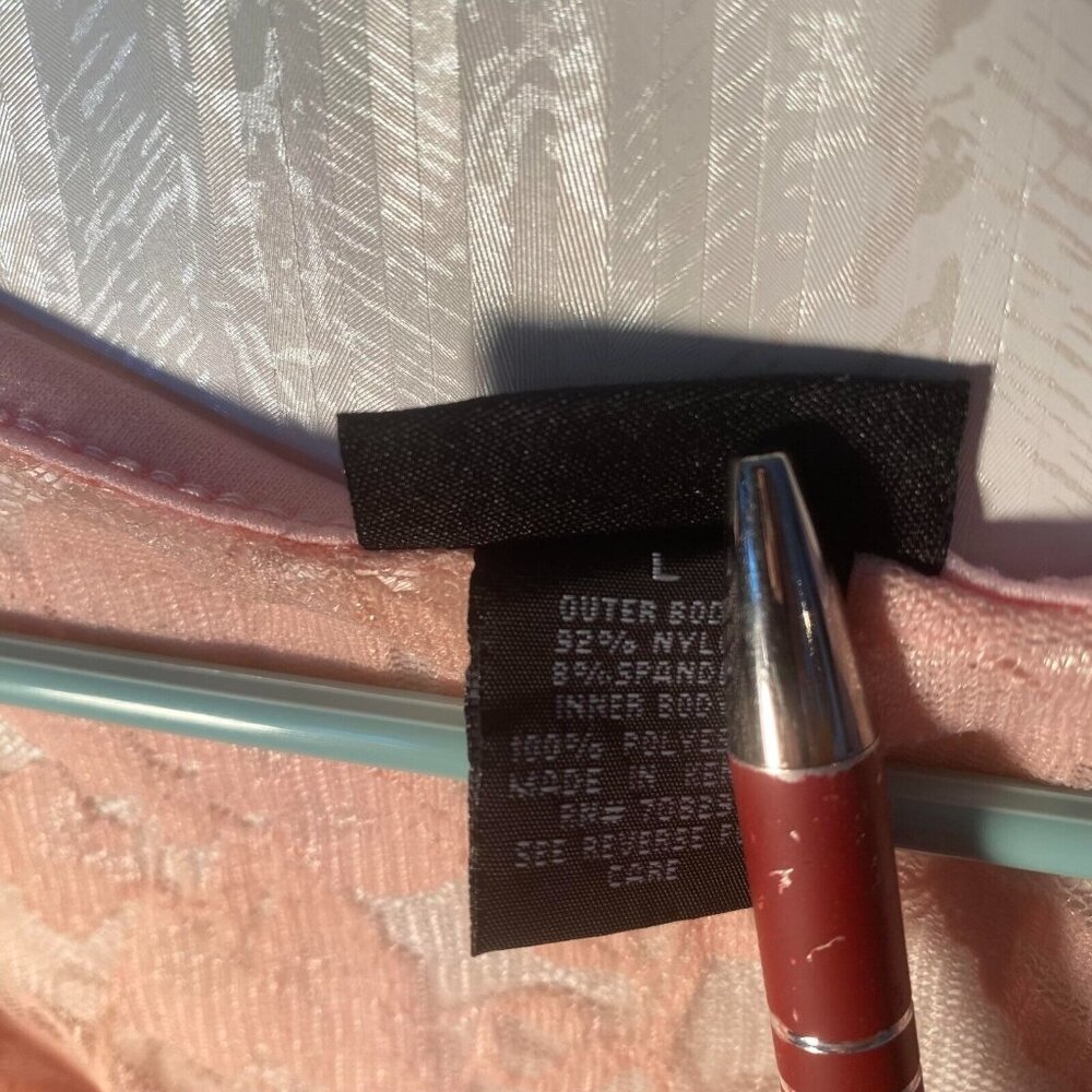 Rue 21 Double Layer Pink Lace Top‎ Size Large - Picture 6 of 9